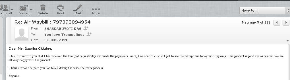 Skyjumper customer feedback